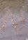Mousse-Khaki Cashmere Scarf Silver Rhinestones & White Pearls